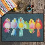 Rainbow Birds 050x75 cm szennyfogó lábtörlő