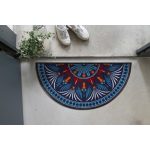 Yara turquoise-red H42x085 cm szennyfogó szőnyeg