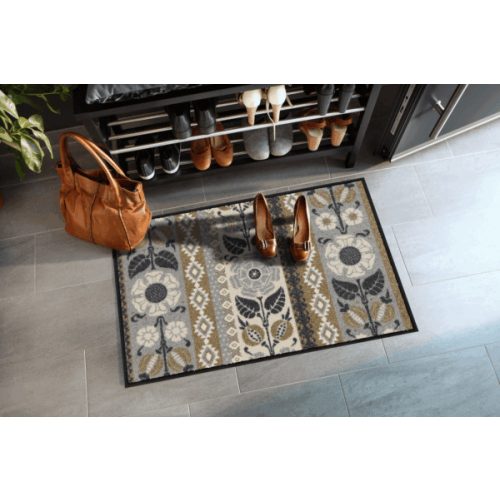 Bohemian Stripes taupe 050x075 cm szennyfogó lábtörlő