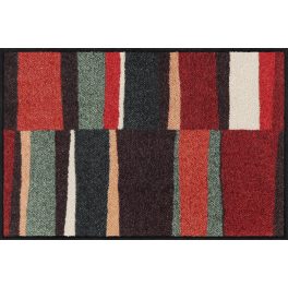 Rhythm Lines red-sage 050x075 cm szennyfogó lábtörlő
