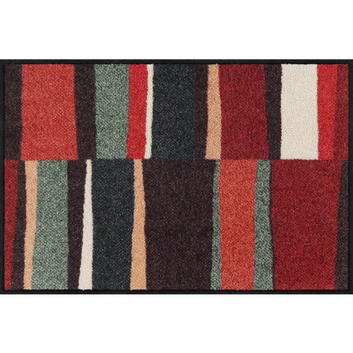 Rhythm Lines red-sage 050x075 cm szennyfogó lábtörlő